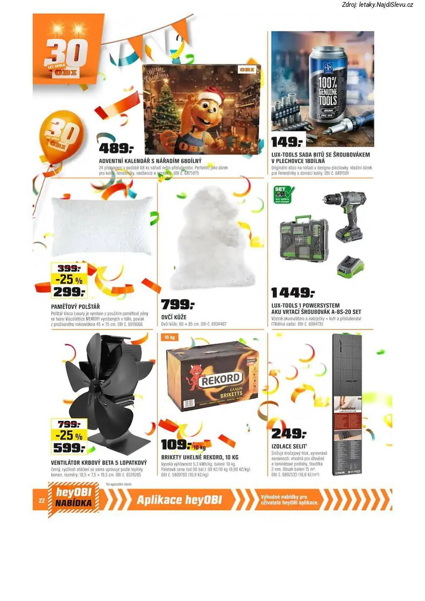 OBI leták - 1. prosince 31. prosince 2025 - Page 22
