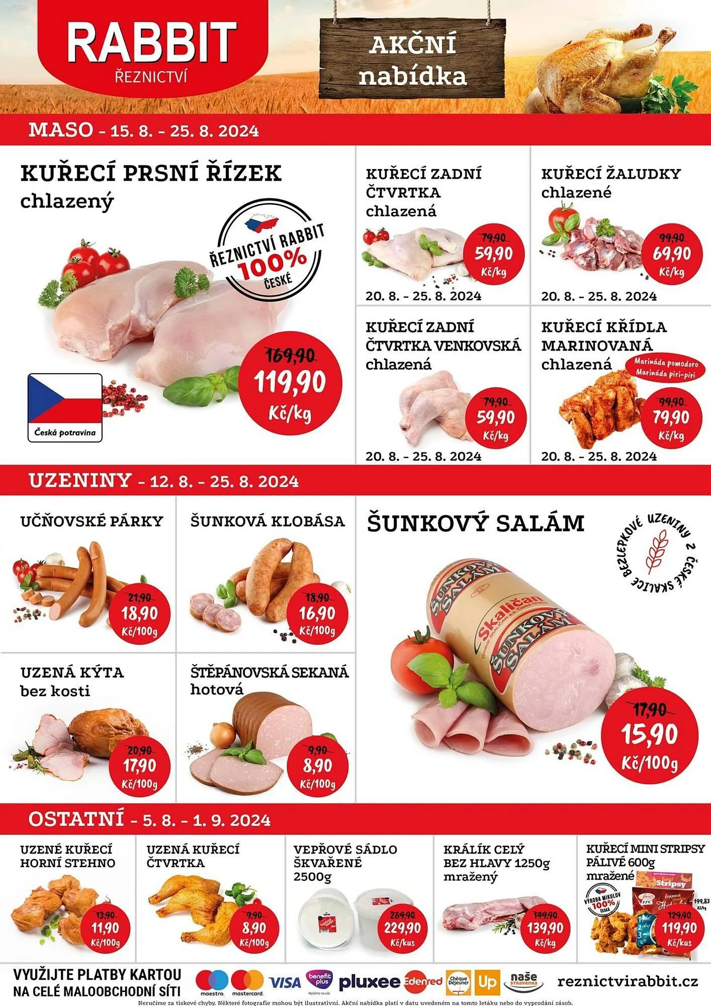 RABBIT řeznictví leták - 15. srpna 25. srpna 2024 - Page 1