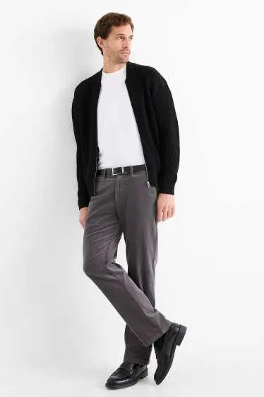 Kalhoty chino - regular fit - strukturované