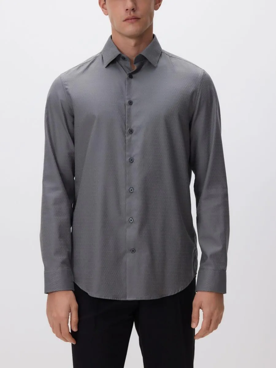 Košile slim fit s drobným vzorem