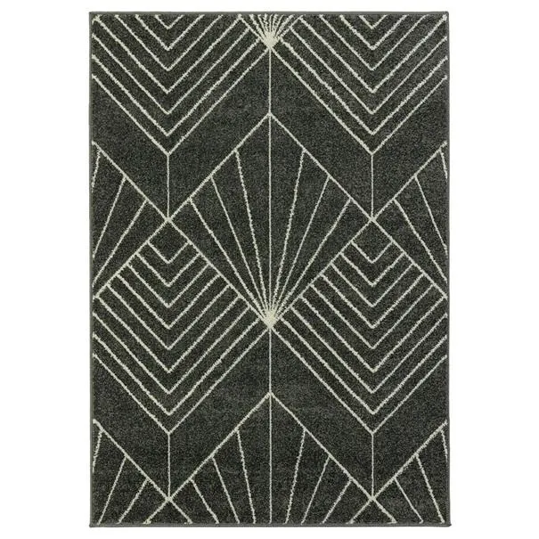 Koberce PORTLAND NEW 6 černá, 67x120 cm