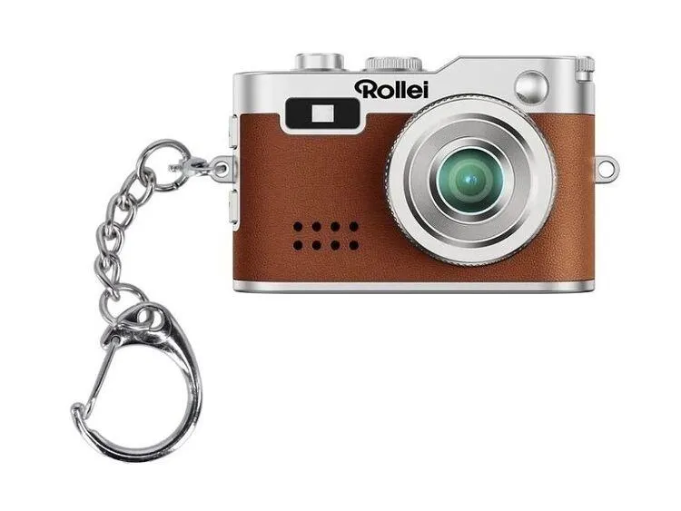 Rollei Mini Digitalkamera, hnědá - klíčenka & fotoaparát