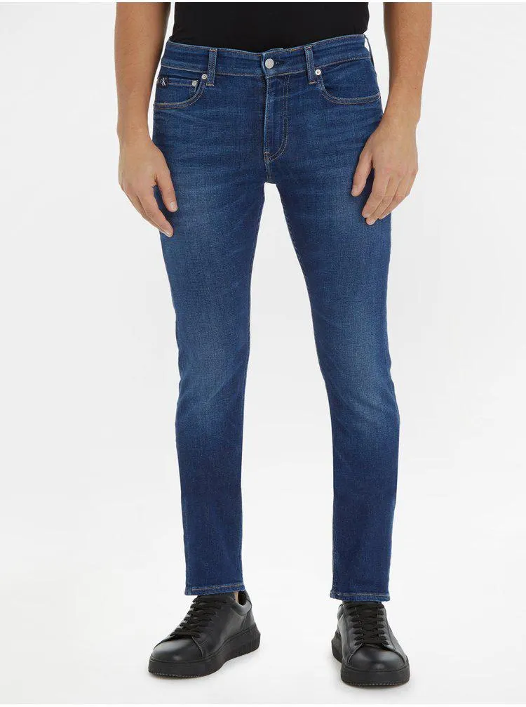 Tmavě modré pánské slim fit džíny Calvin Klein Jeans