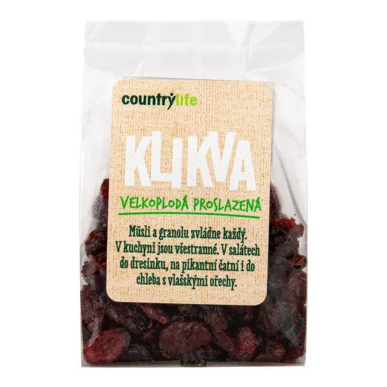 Klikva velkoplodá proslazená 100 g COUNTRY LIFE