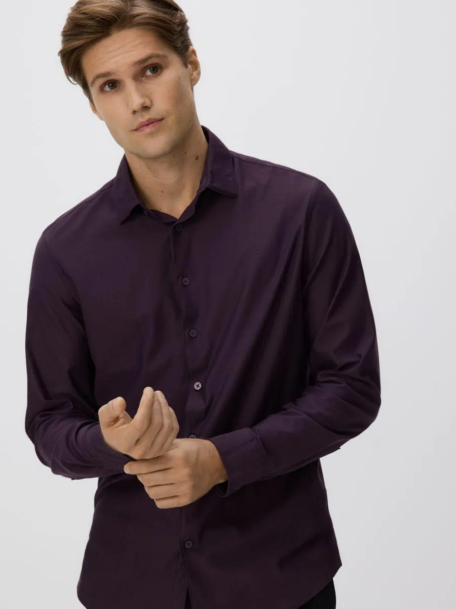 Košile slim fit s vysokým podílem bavlny