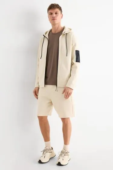 Teplákové šortky - strukturované