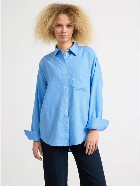 Košile ze směsi lnu