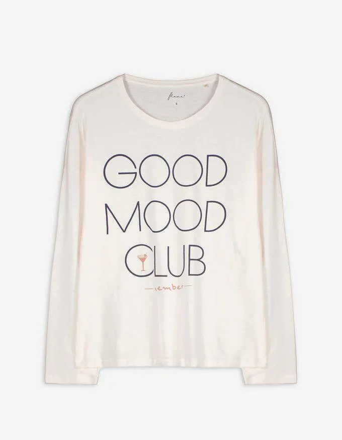 Horní pyžamový díl - Potisk - bílá