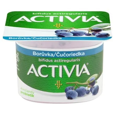 ACTIVIA Jogurt borůvka višeň chlaz. 24 x 120 g