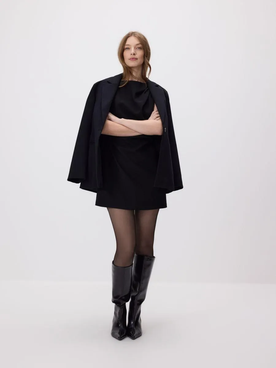 Mini šaty s drapováním