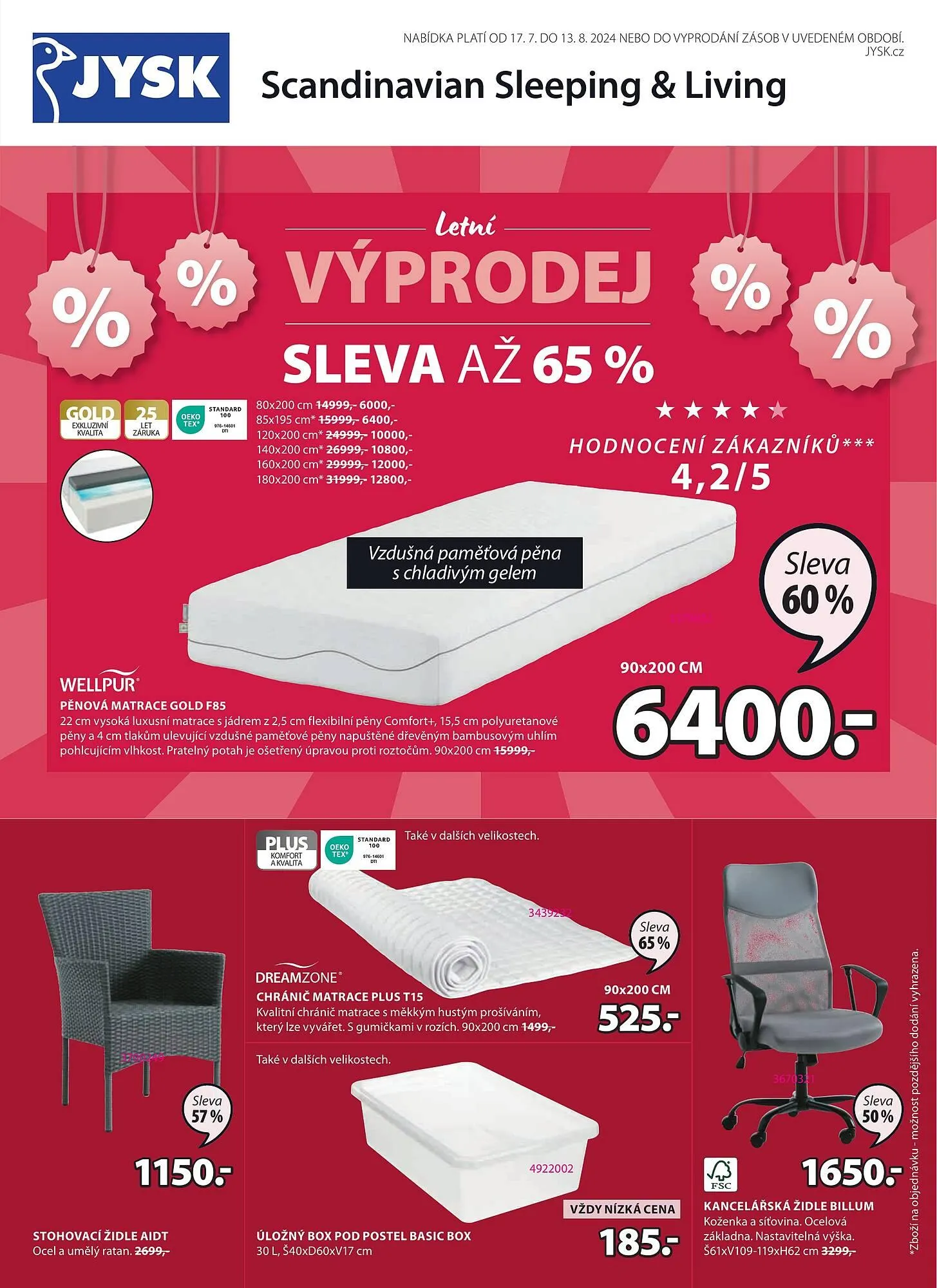 JYSK leták - 17. července 13. srpna 2024 - Page 1