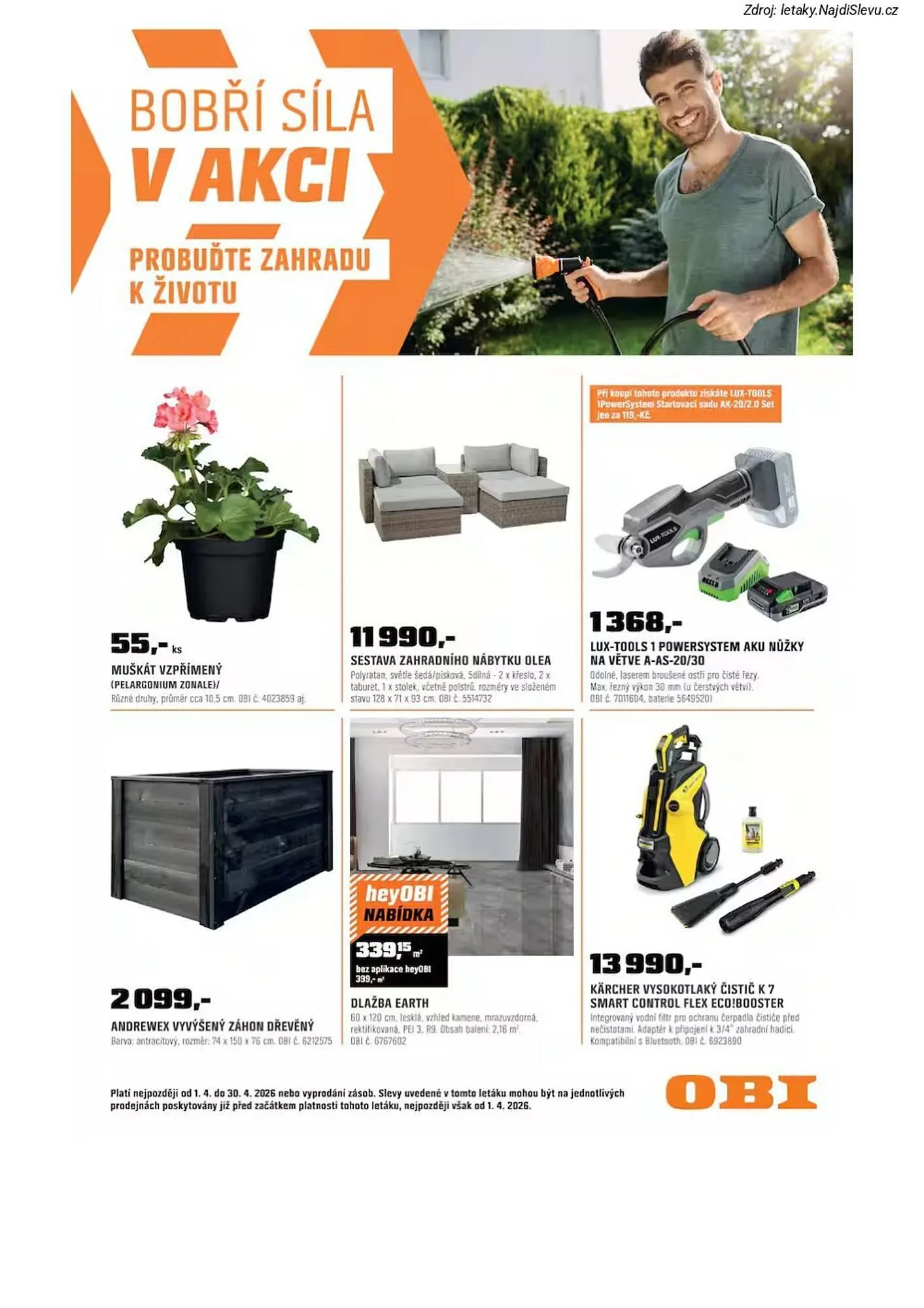 OBI leták - 1. dubna 30. dubna 2026 - Page 1