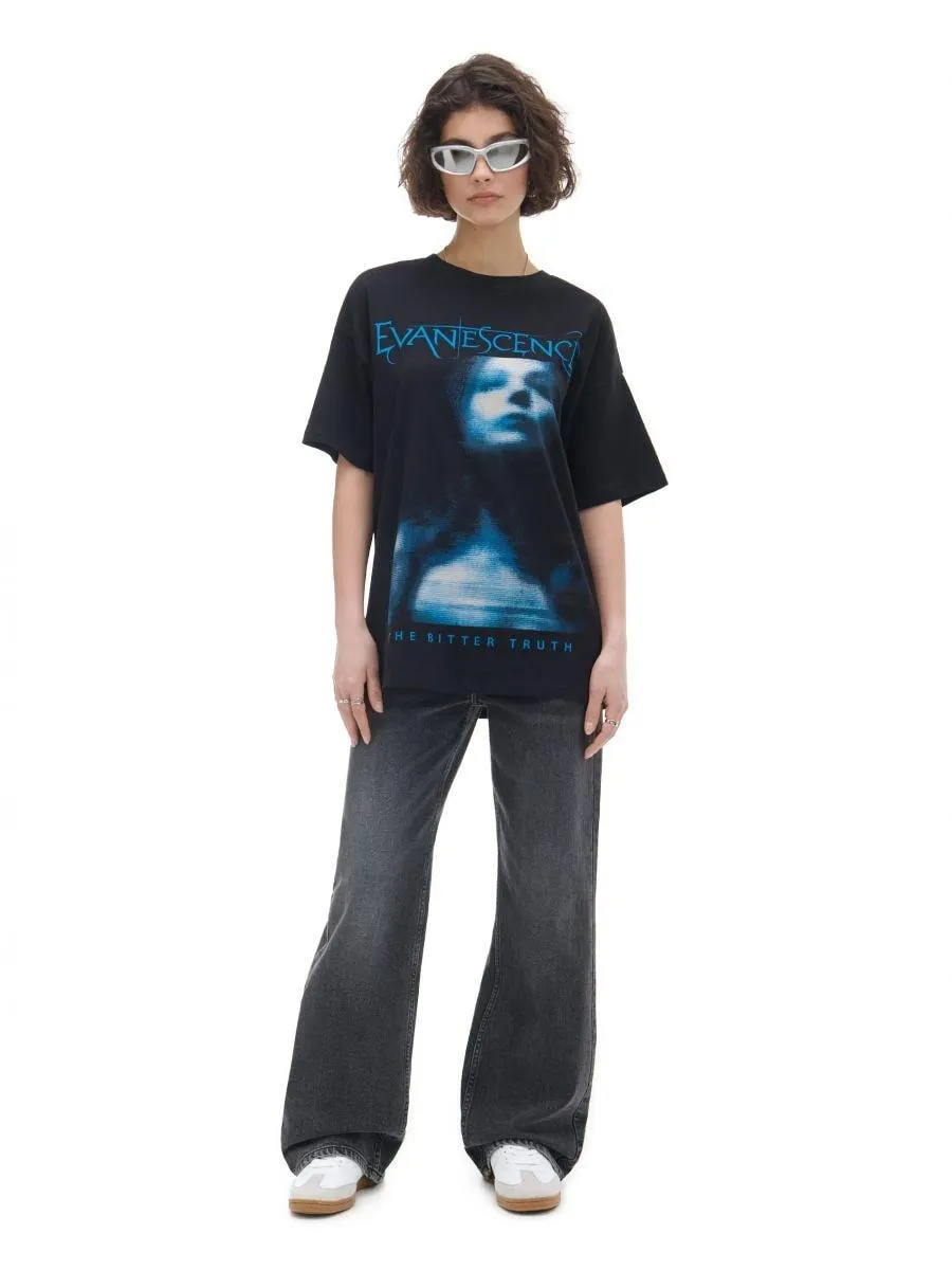 Černé tričko s potiskem Evanescence