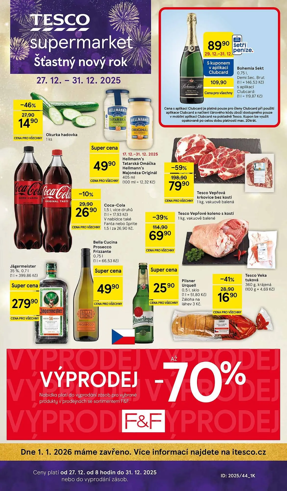 Tesco leták - 27. prosince 31. prosince 2025 - Page 1