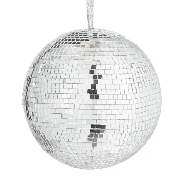 Koule 15 cm - stříbrná