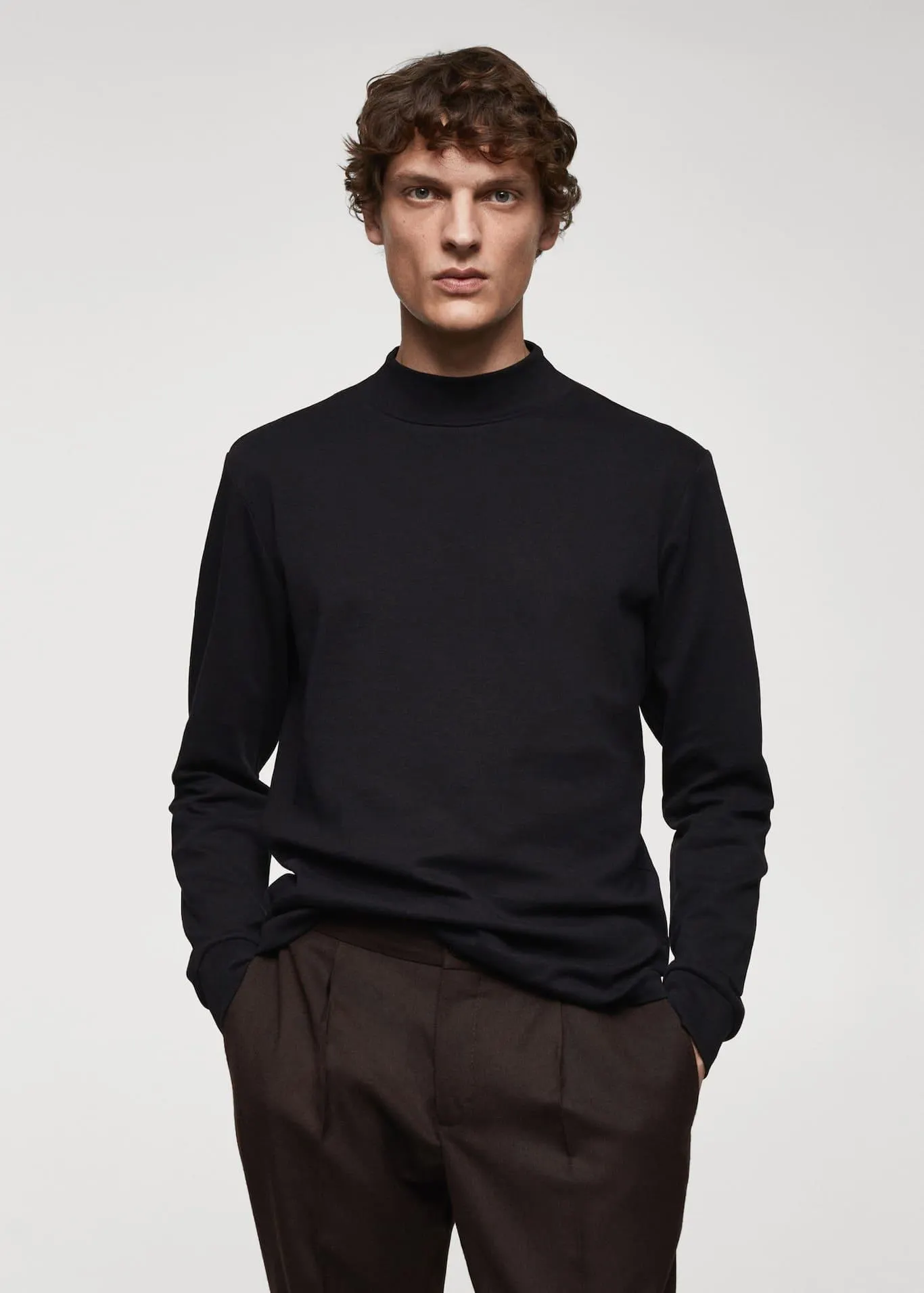 Camiseta manga larga cuello perkins