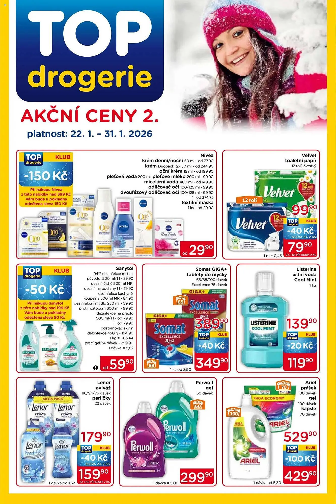 TOP drogerie leták - 22. ledna 31. ledna 2026 - Page 1