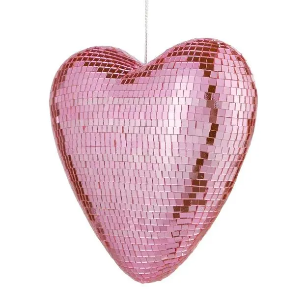 Srdce 20 cm - sv. růžová