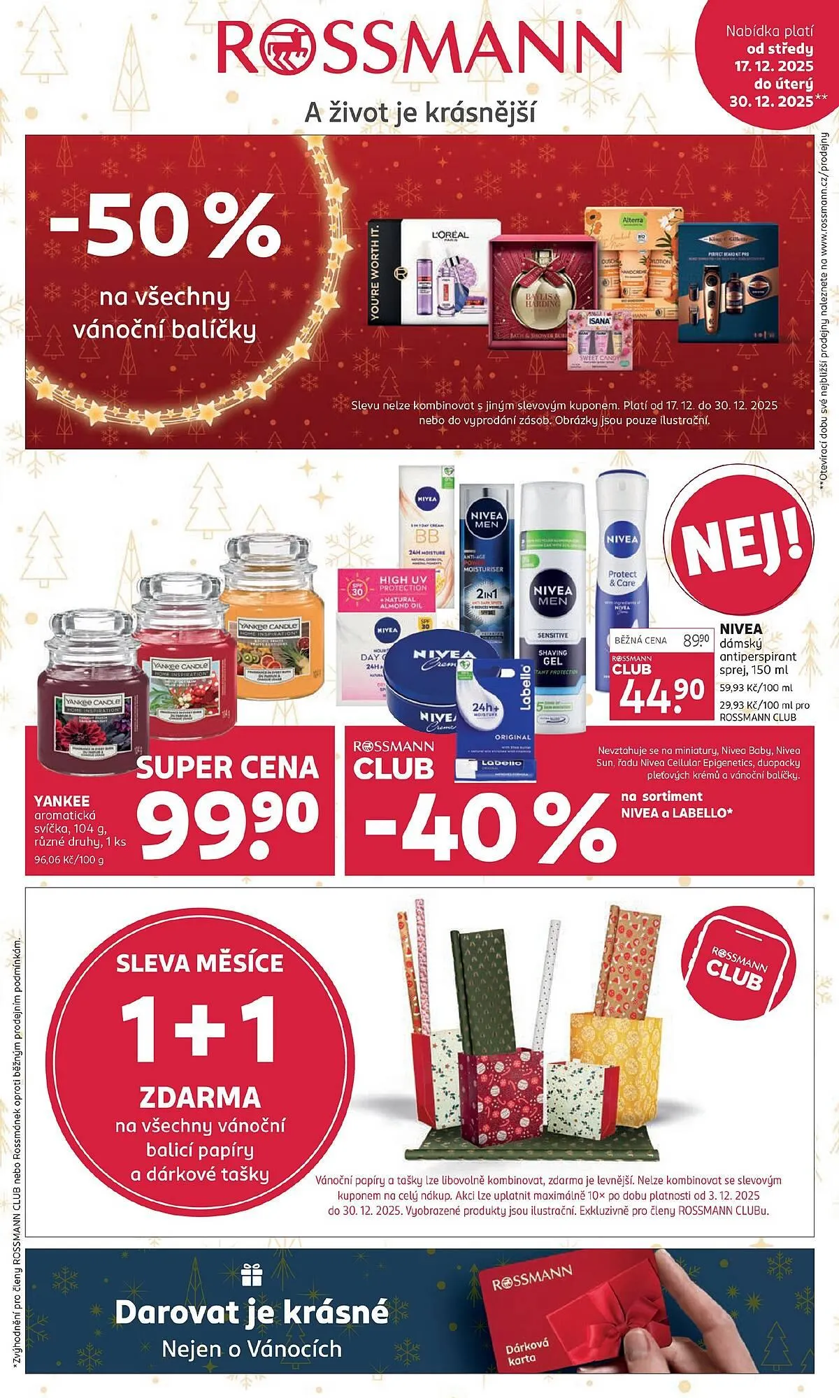 Rossmann leták - 17. prosince 30. prosince 2025 - Page 1