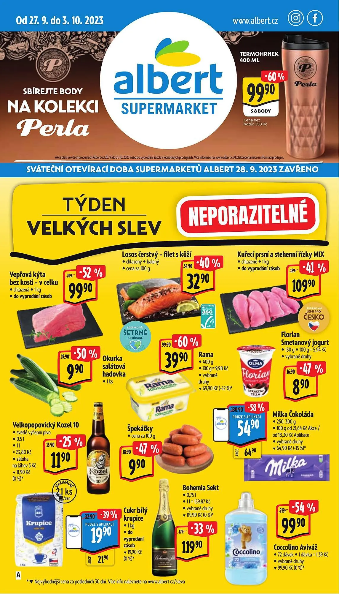 Albert Hypermarket leták - 27. září 3. října 2023 - Page 1