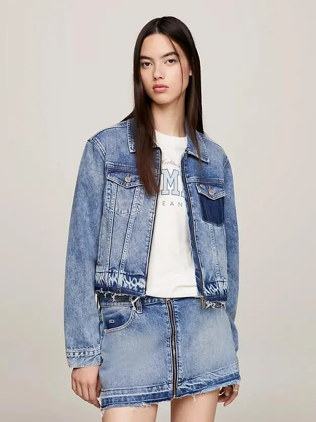 Izzie Zip-Thru Denim Jacket