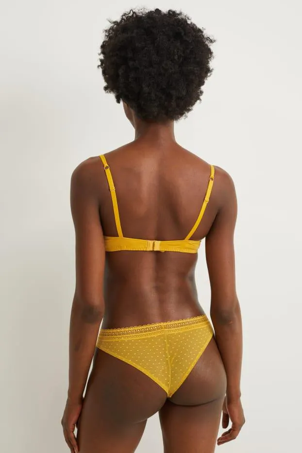 Podprsenka s kosticemi - DEMI - s vycpávkami