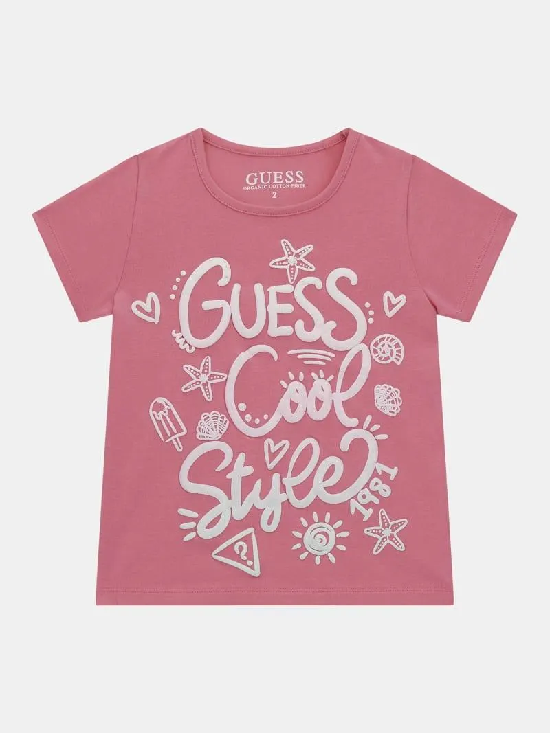 Camiseta elástica con logotipo frontal