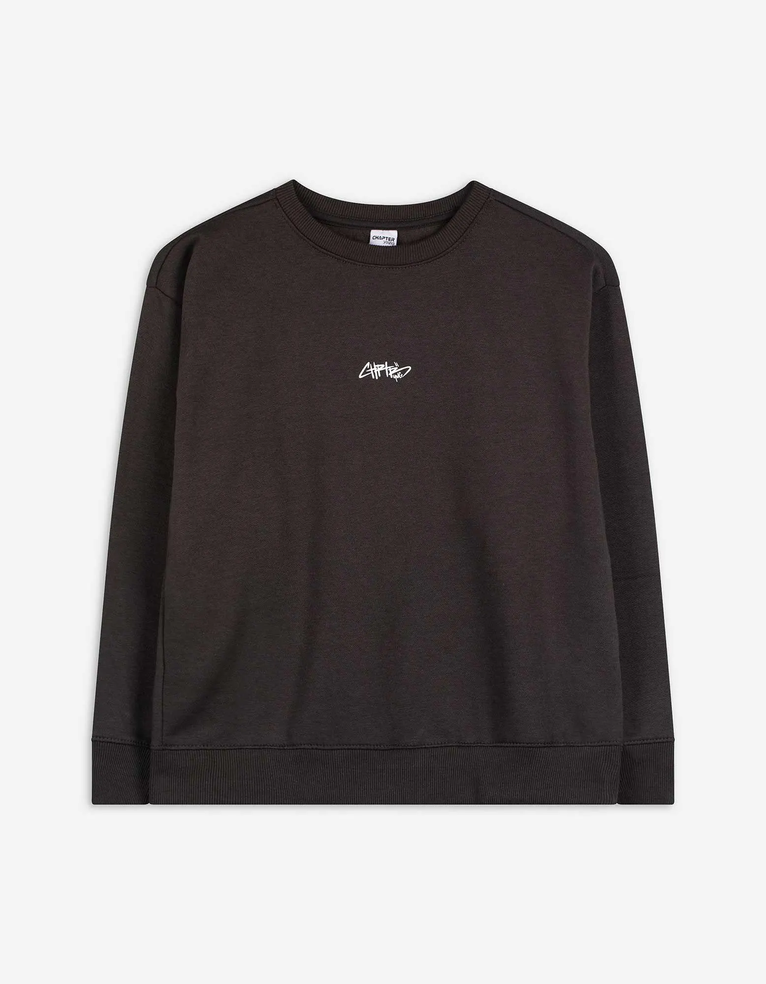 Mikina - Nadměrný střih Oversized Fit - tmave seda