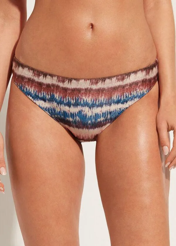 Kalhotky s batikováním k plavkám Formentera