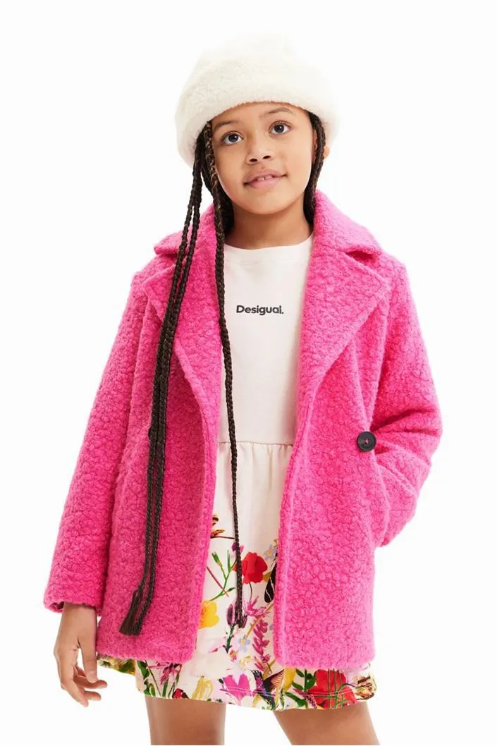 kabát Desigual Landa fucsia glamour