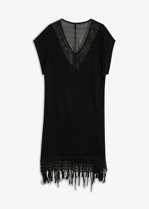 Transparentní plážové šaty z viskózy