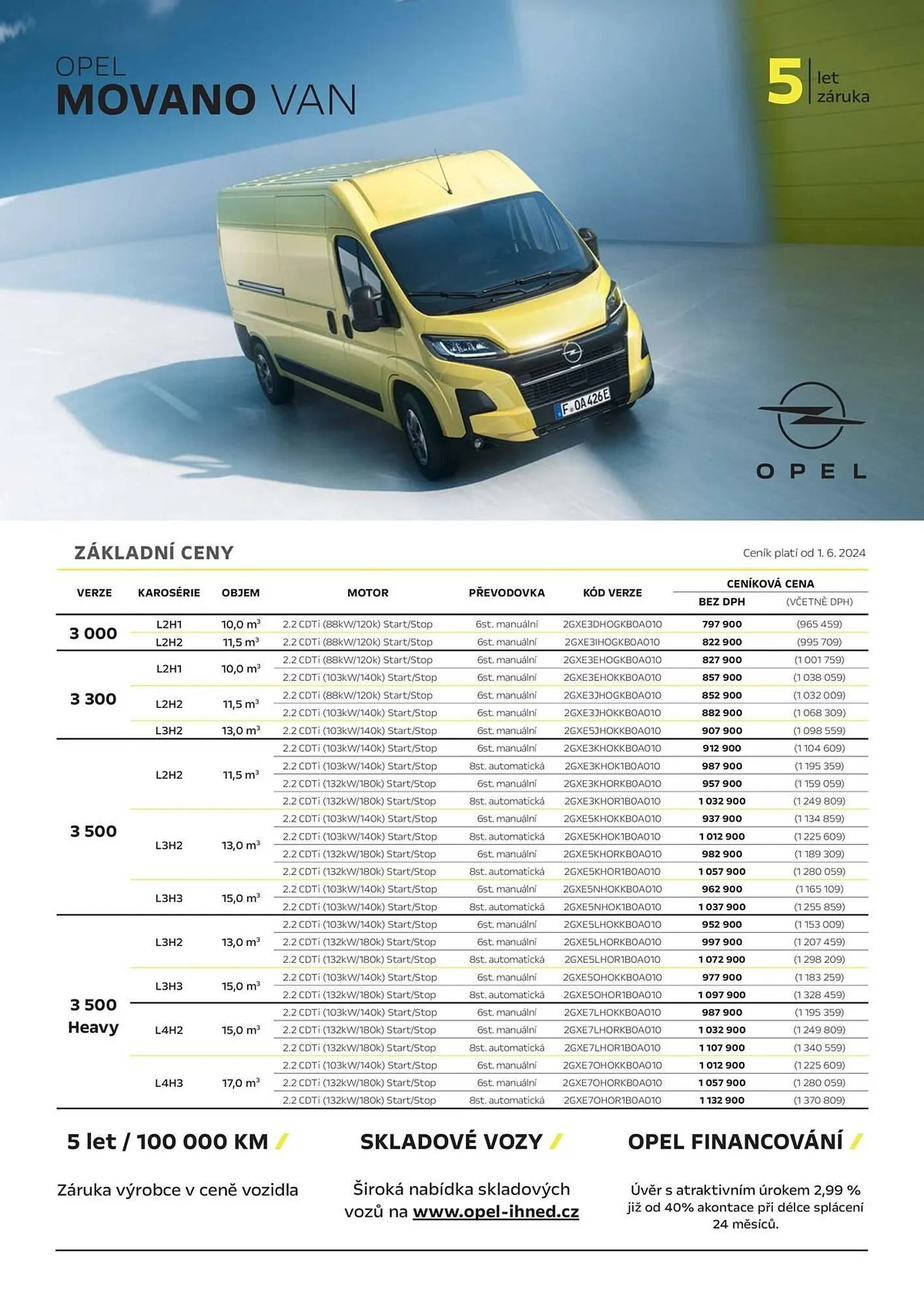 Opel Movano Van leták - 26. července 31. ledna 2025 - Page 1