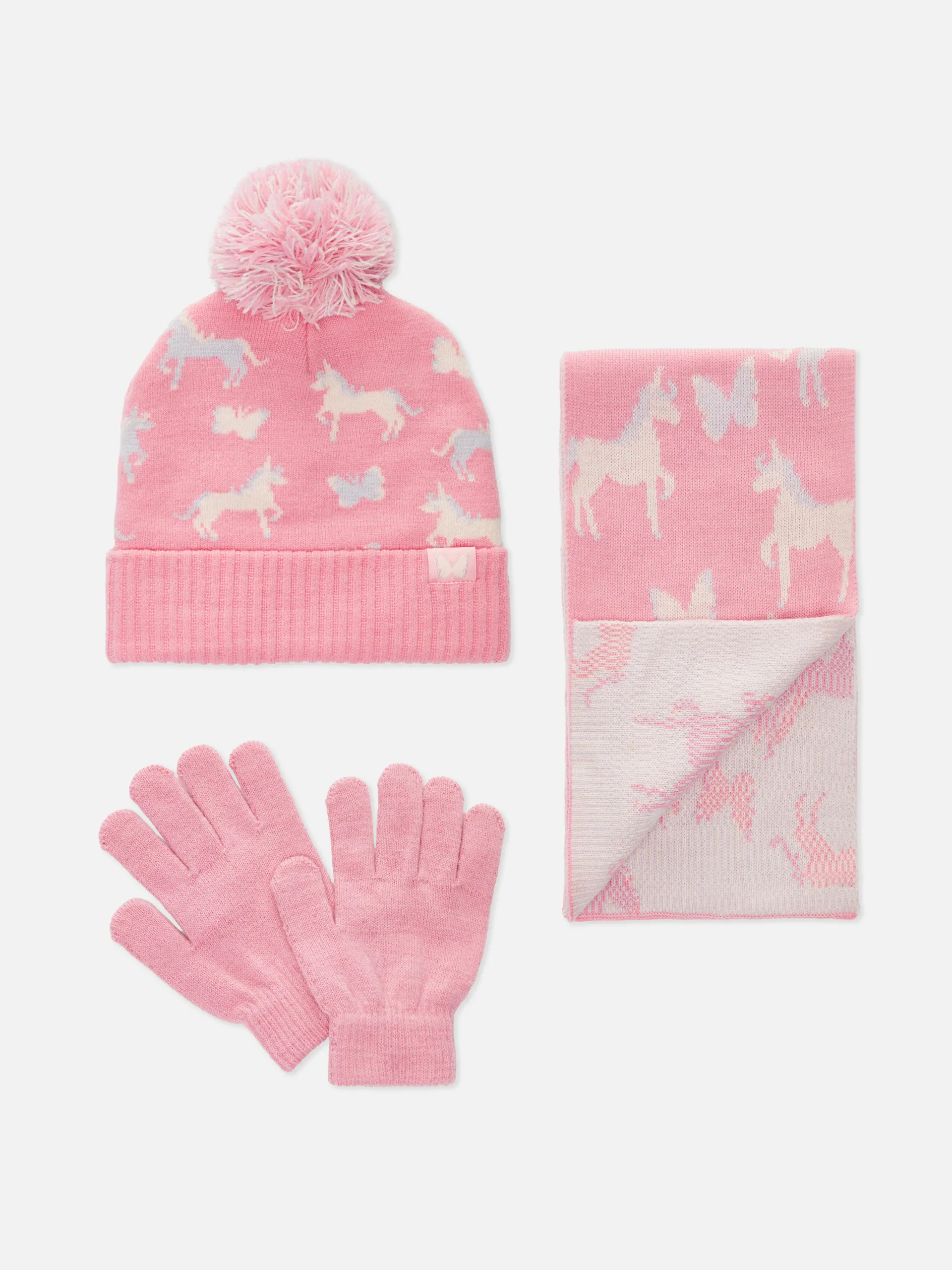 Sada pletených zimních doplňků