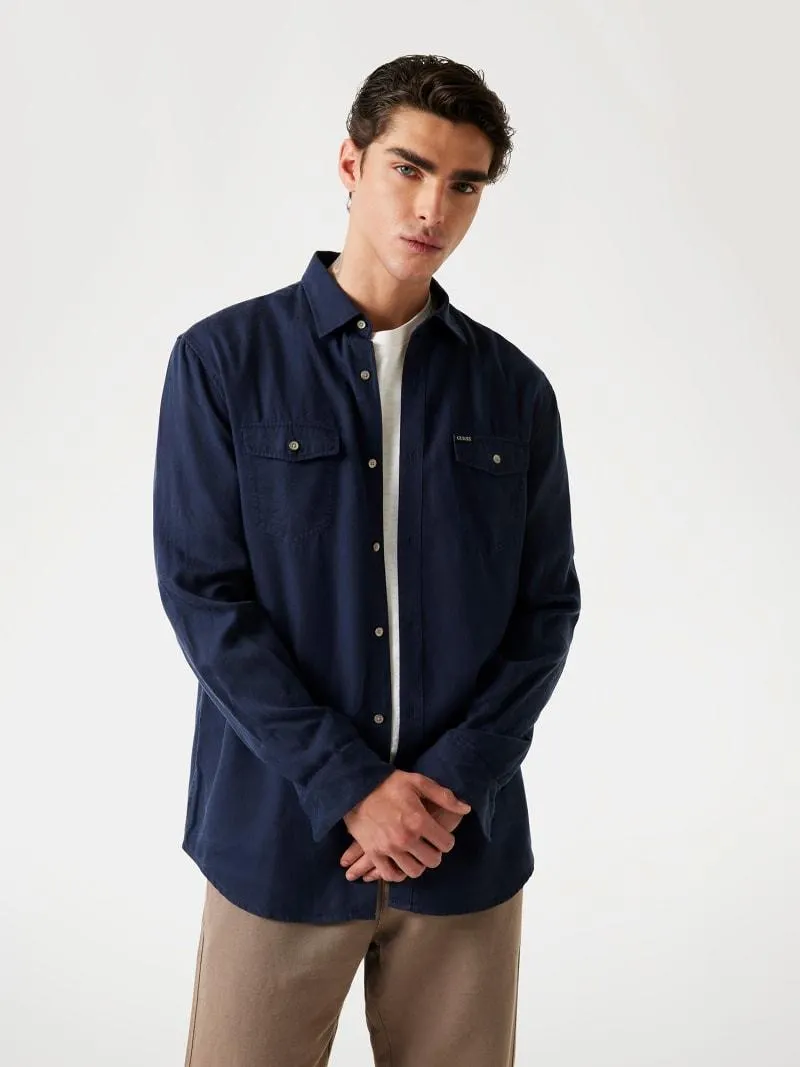 Camisa de lyocell corte regular