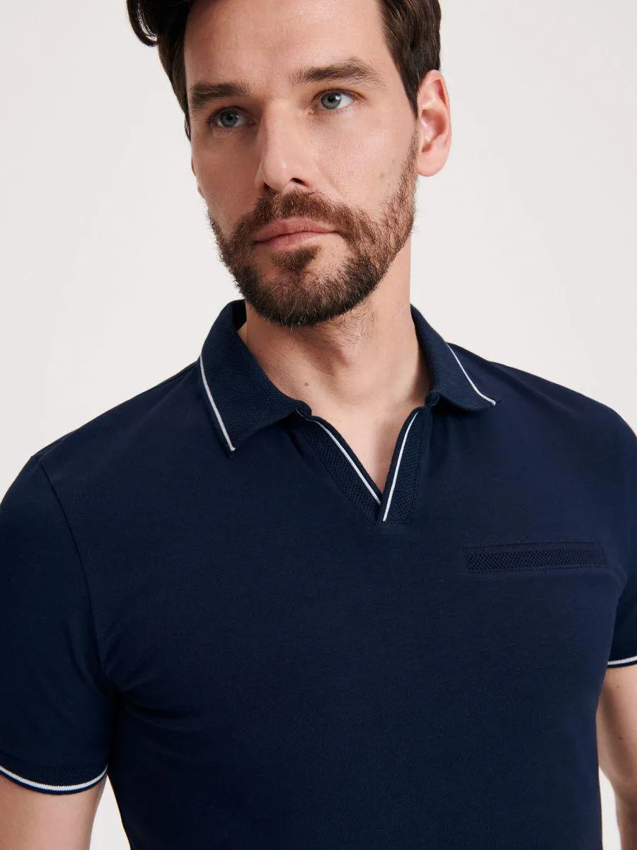 Polokošile se vzory slim fit