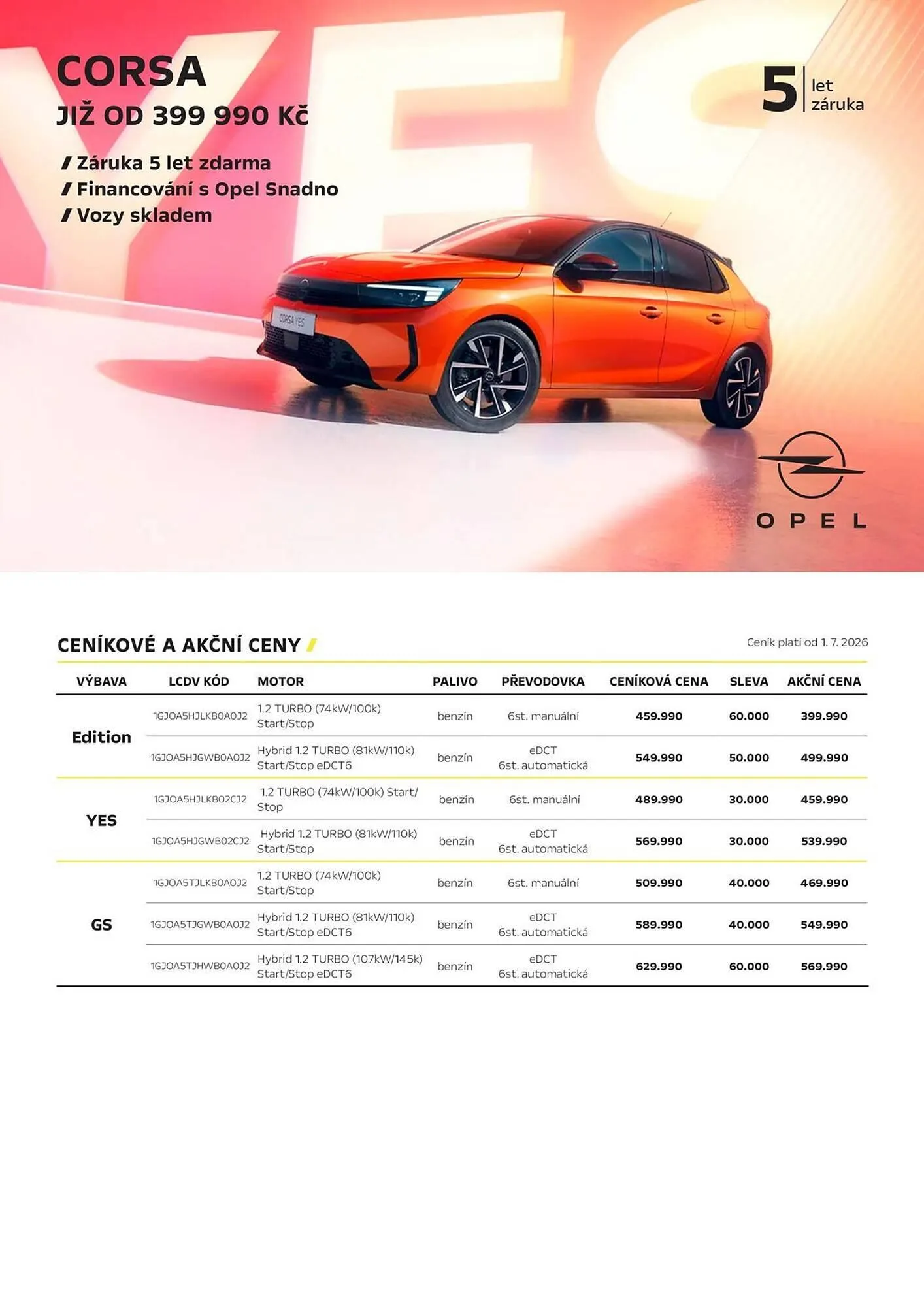 Opel leták - 14. července 30. září 2026 - Page 1