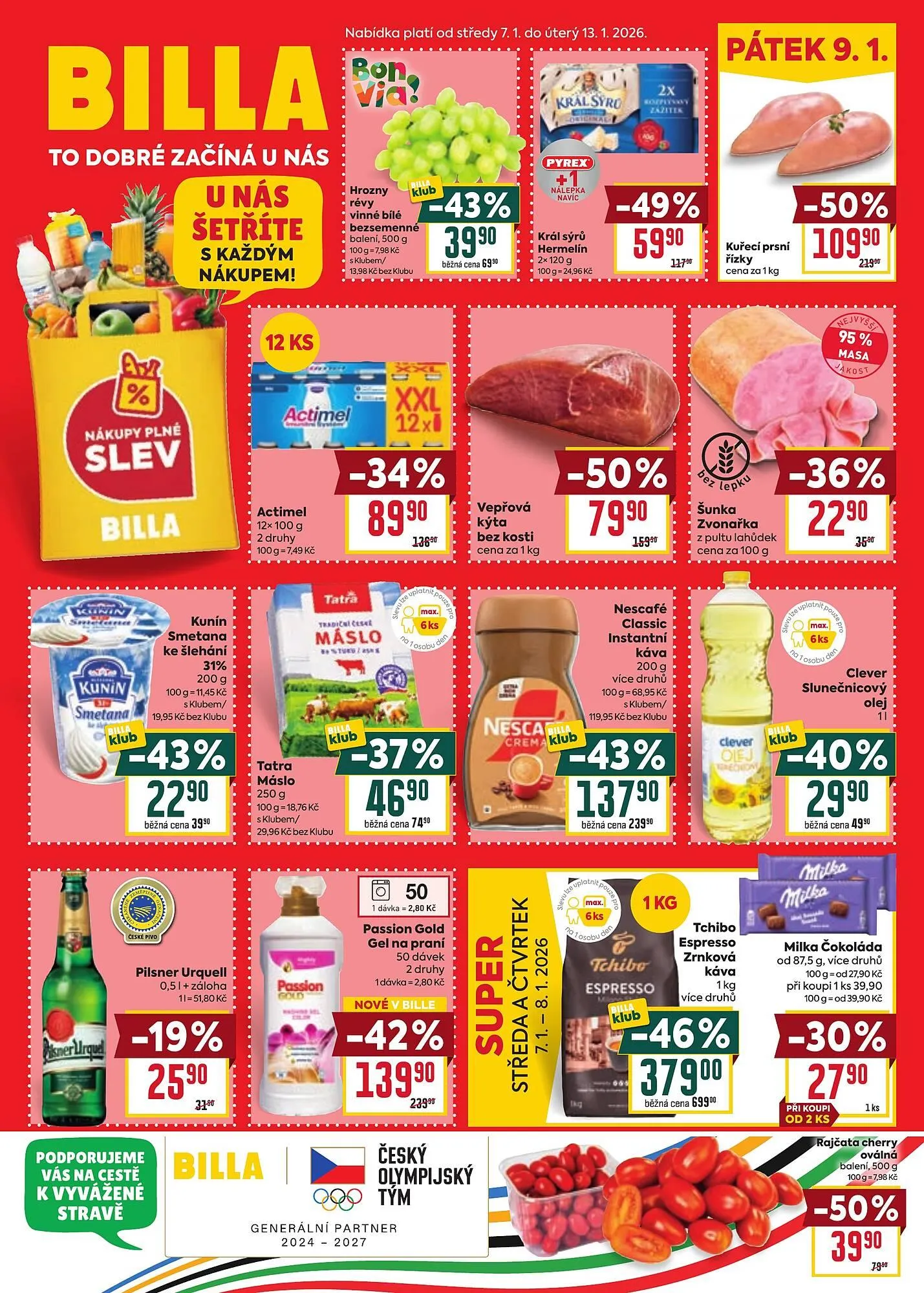 Billa leták - 7. ledna 13. ledna 2026 - Page 1