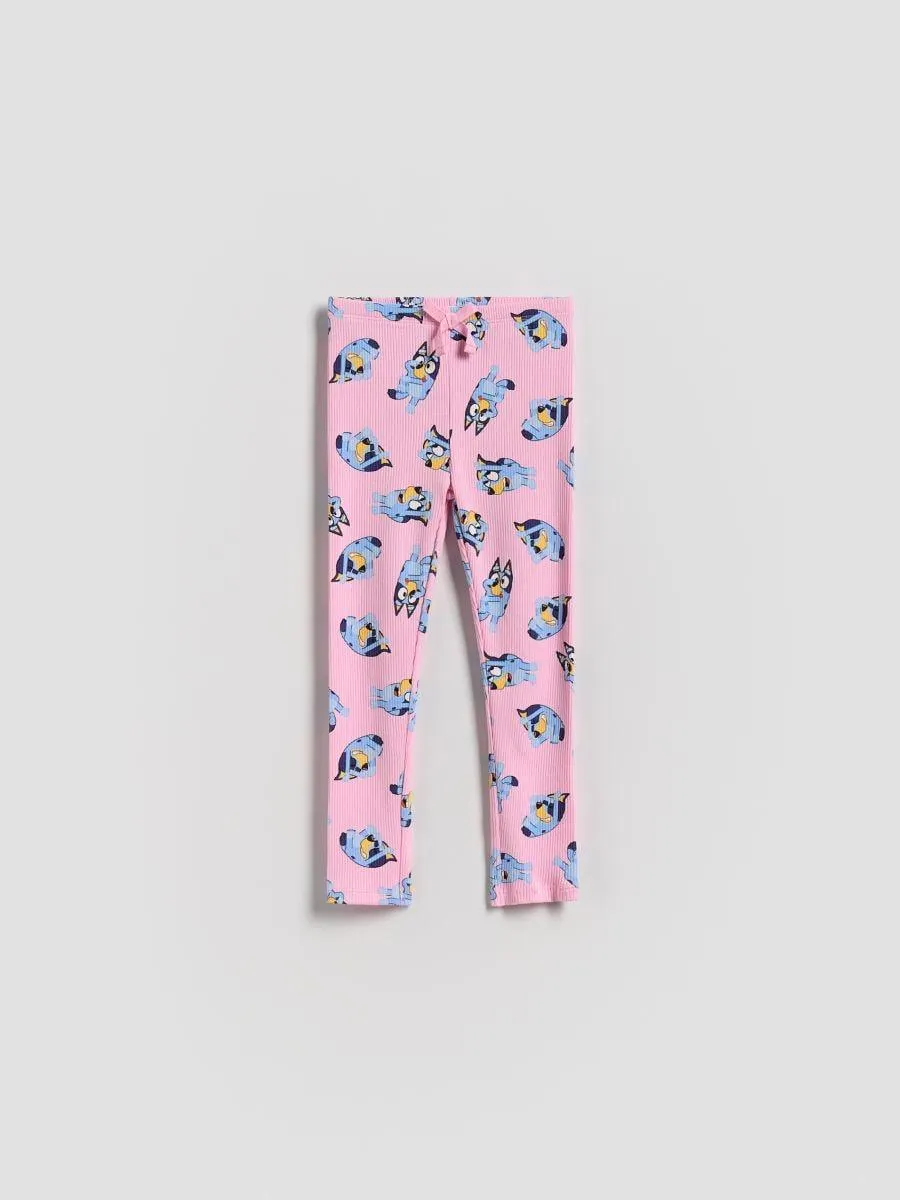 Žebrované legíny Bluey