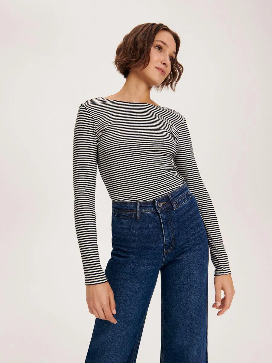 Bavlněné tričko s dlouhými rukávy