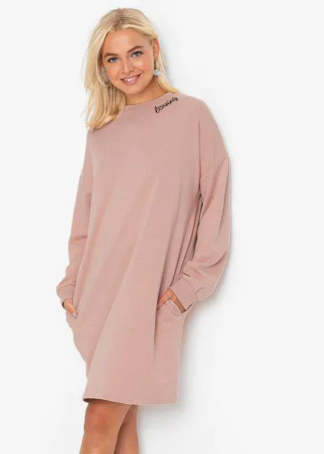 Mikinové šaty oversize