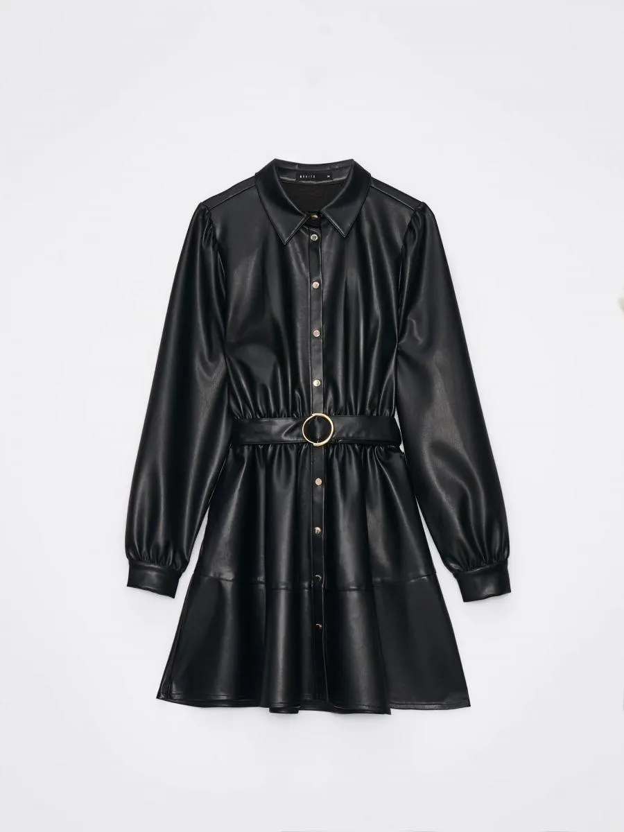 Košilové mini šaty