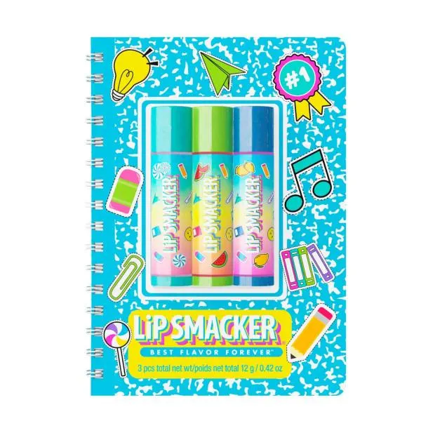 Spiral Notebook Trio Lip Balm (Blue)