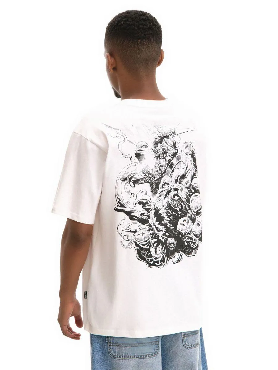 Bílá tričko s potiskem Dungeons & Dragons