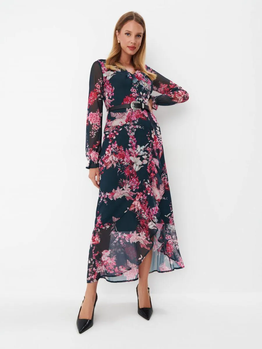 Rochie maxi cu curea