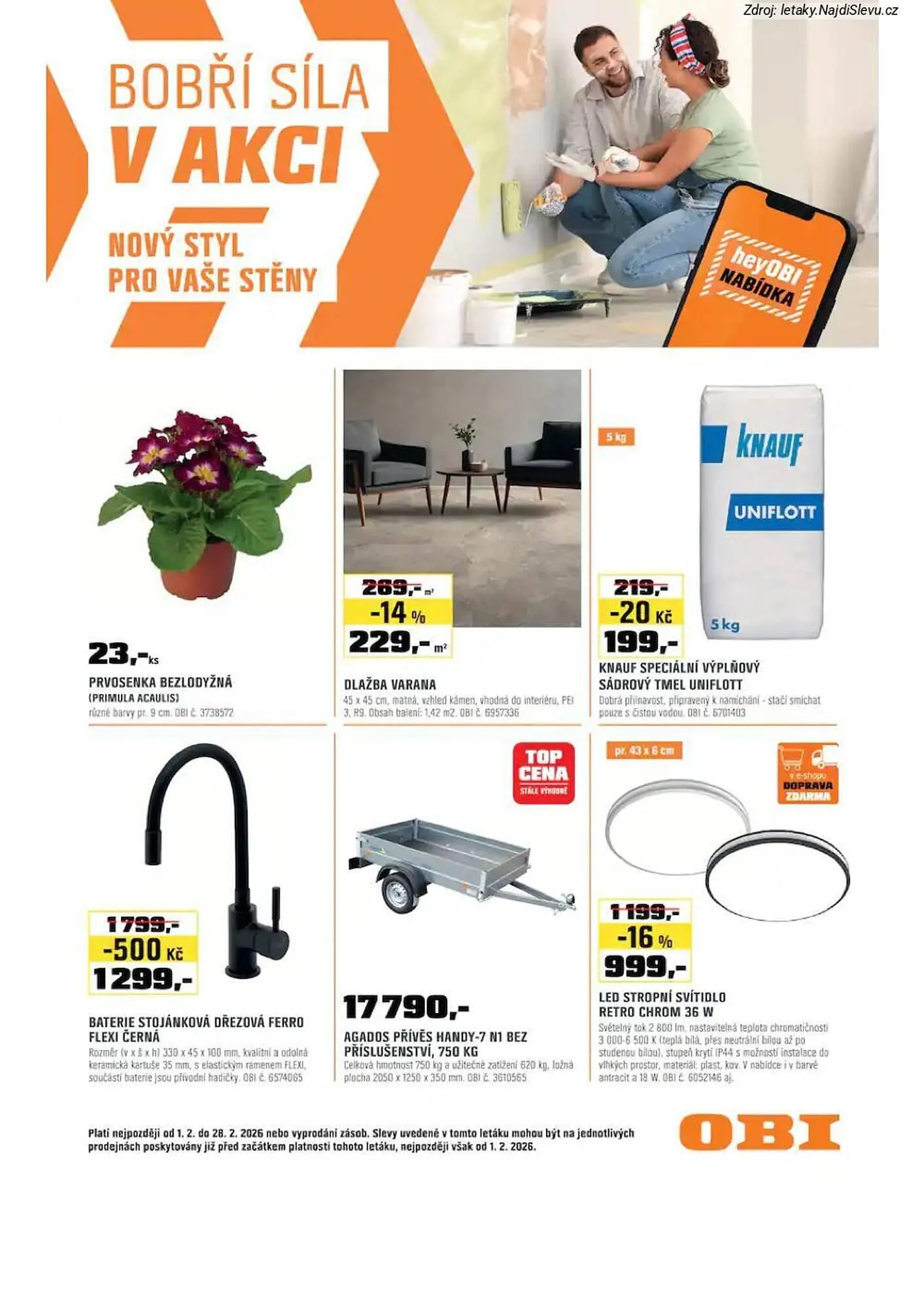 OBI leták - 1. února 28. února 2026 - Page 1