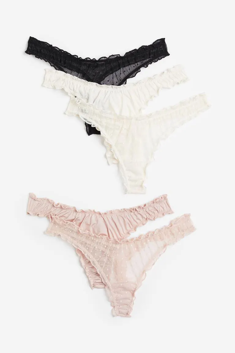 Lot de 5 culottes Thong