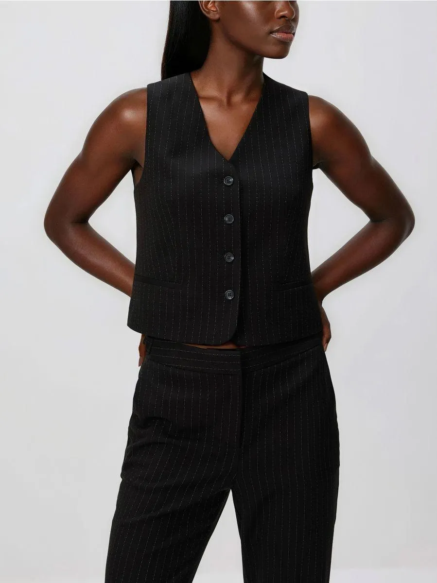 Obleková vesta z viskózové směsi