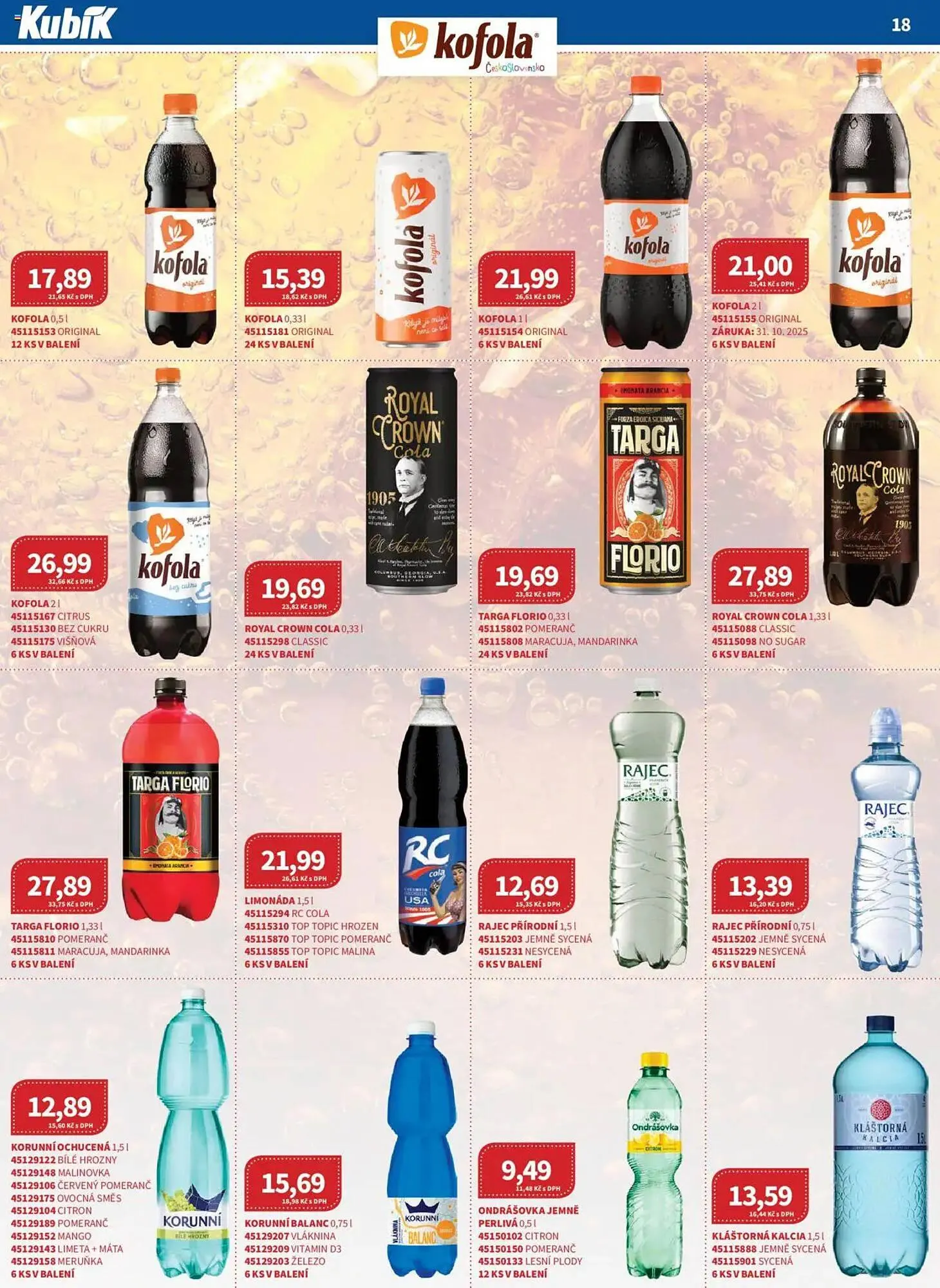 Kubík potraviny leták - 1. října 31. října 2025 - Page 18