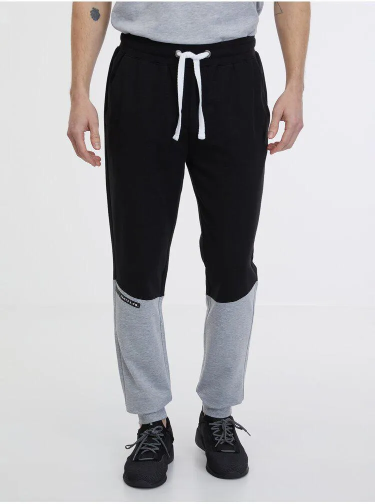 Šedo-černé pánské tepláky SAM 73 Jorge