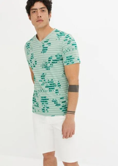 T-shirt con scollo a V